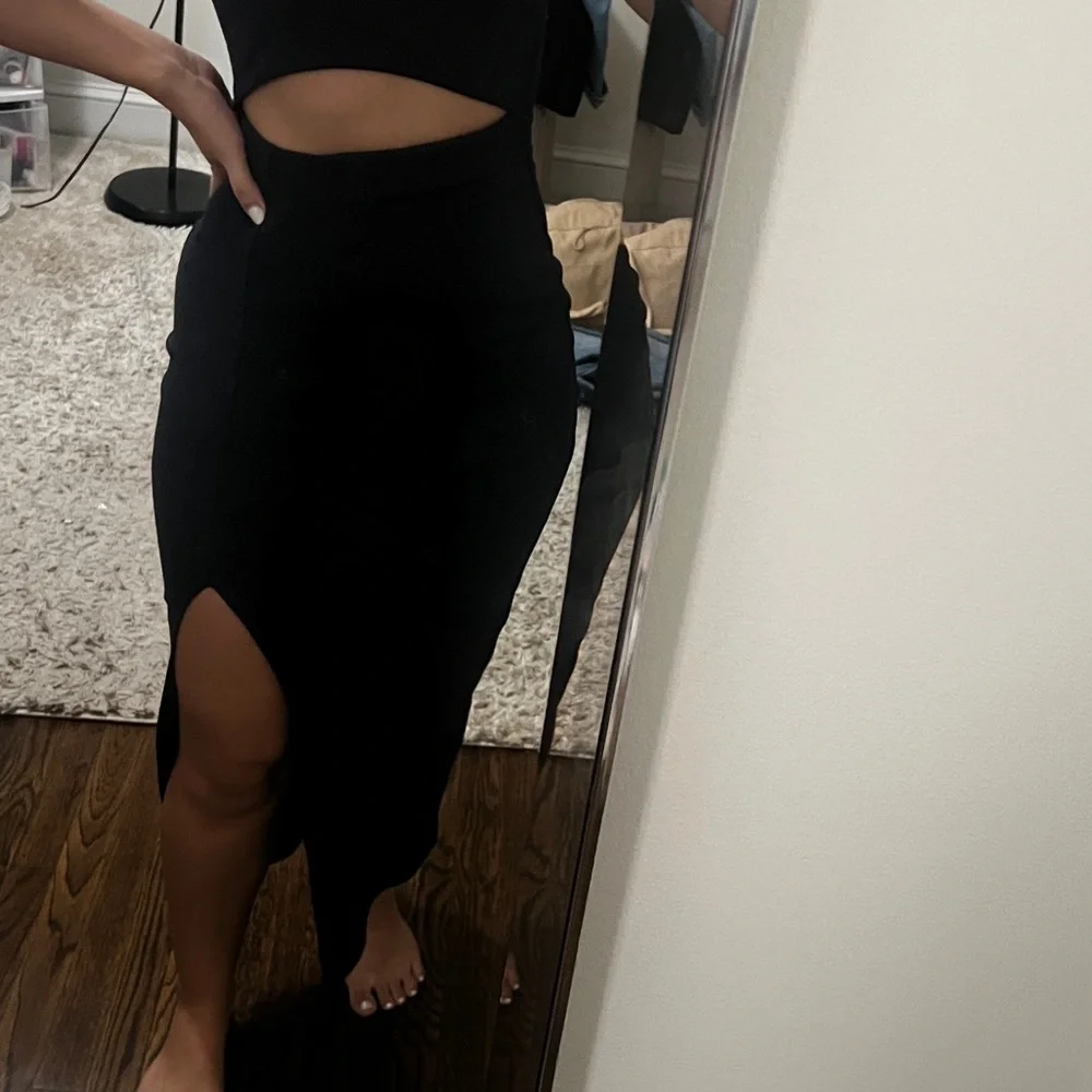 FORE Elegant Navy One-Shoulder Dress XS - Picture 4 of 8